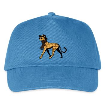 Leoparden-Chic - Kinder Basecap - Pfauenblau - Vorne