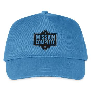 Mission abgeschlossen - Kinder Basecap - Pfauenblau - Vorne