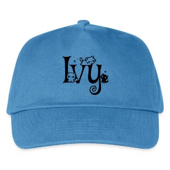 Ivy Name First Name Kitten Name - Kids’ Baseball Cap - peacock-blue - Front