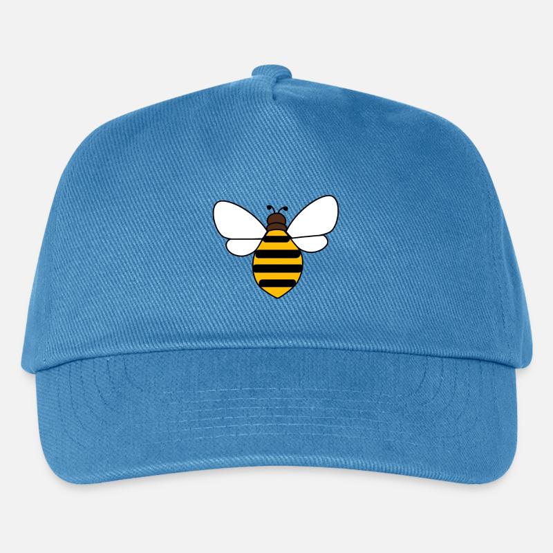 Biene - Kinder Basecap - Pfauenblau
