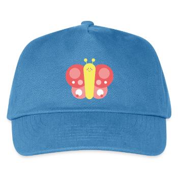Tender and stylized butterfly - Kids’ Baseball Cap - peacock-blue - Front
