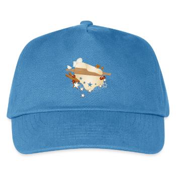 Liebevolles Backmotiv für die Weihnachtszeit - Kinder Basecap - Pfauenblau - Vorne
