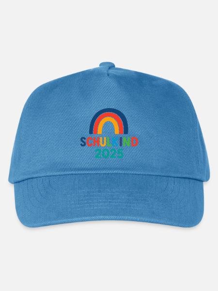 Schulkind 2025 - Kinder Basecap - Pfauenblau