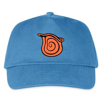 Schneckenhaus Schnecke Insekt Haus Spirale Cool - Kinder Basecap - Pfauenblau - Vorne