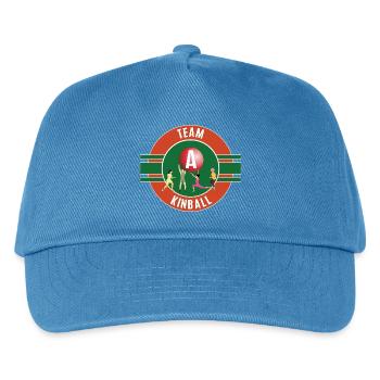Kinball Team A Team Player Game - Kids’ Baseball Cap - peacock-blue - Front