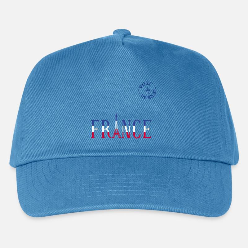 Paris City Style – Minimal Urban Design - Kinder Basecap - Pfauenblau