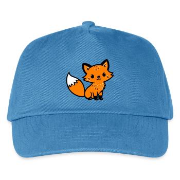 Fox Cute Comic - Casquette de baseball Enfant - bleu paon - Devant