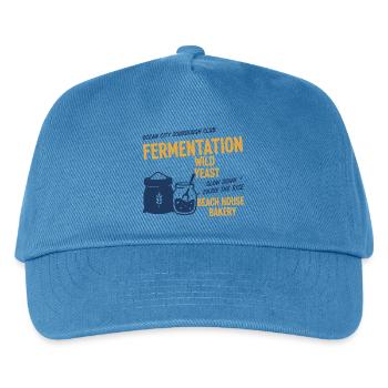Pot de levain pâtissier Baker Pain Levain - Casquette de baseball Enfant - bleu paon - Devant