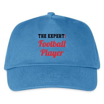 Expert Football Player: The Master of the Field - Kids’ Baseball Cap - peacock-blue - Front