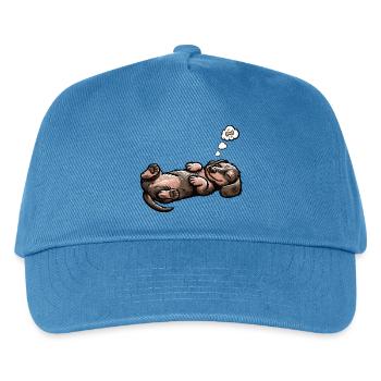 teckel teckel à poils durs propriétaire de teckel teckel - Casquette de baseball Enfant - bleu paon - Devant