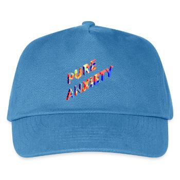 Punk Anxiety Neon-Splash - Kinder Basecap - Pfauenblau - Vorne