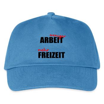 Less work, free time - Kids’ Baseball Cap - peacock-blue - Front