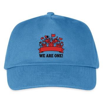 Fankurve We Are One Logo - Kinder Basecap - Pfauenblau - Vorne