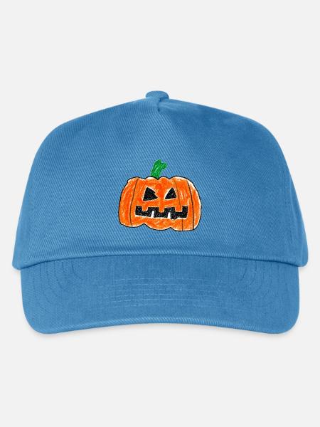 Süßer Jack O' Lantern – Halloween-Design - Kinder Basecap - Pfauenblau