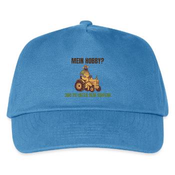 Hobby? 300 PS unter dem Hintern Traktor - Kinder Basecap - Pfauenblau - Vorne