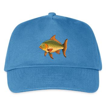 Karpfenfische - Kinder Basecap - Pfauenblau - Vorne