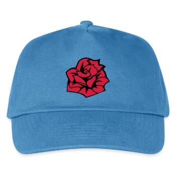 6254398 135442652 Rose - Kids’ Baseball Cap - peacock-blue - Front