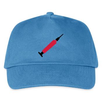 spritze - Kinder Basecap - Pfauenblau - Vorne