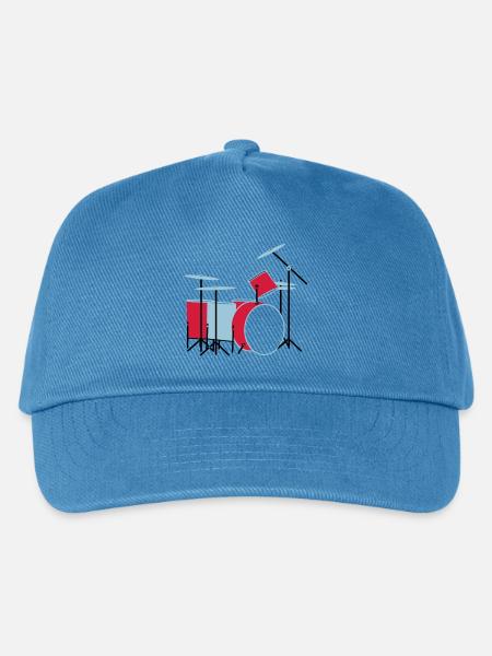 coloured_drums - Kinder Basecap - Pfauenblau