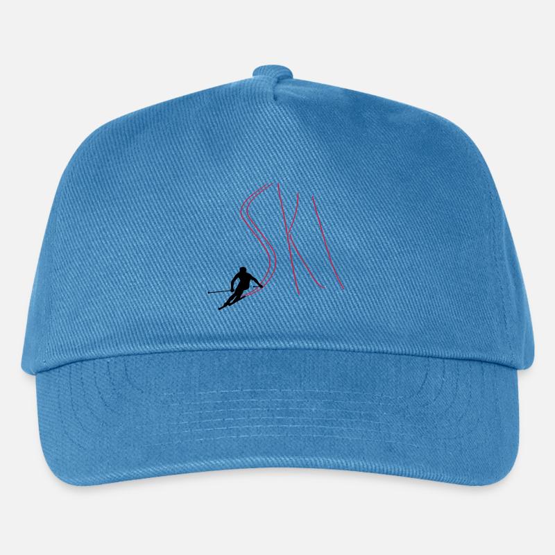 Ski - Kinder Basecap - Pfauenblau