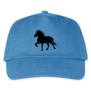 Powerful Icelandic Horse Tölt, Icelandic, Icelandic Pony - Kids’ Baseball Cap - peacock-blue - Front