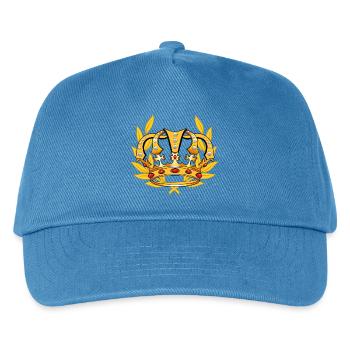 Krone König Majestät königlich Prinz - Kinder Basecap - Pfauenblau - Vorne