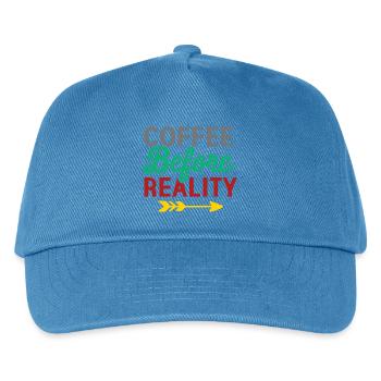 Le café avant la réalité - Casquette de baseball Enfant - bleu paon - Devant
