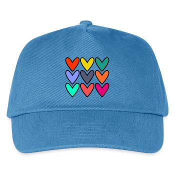 VALENTINSTAG. Junggesellinnenabschied. ICH LIEBE DICH. ICH LIEBE DICH. LIEBE - Kinder Basecap - Pfauenblau - Vorne