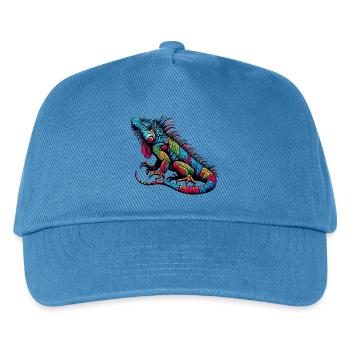 Leguan - Kinder Basecap - Pfauenblau - Vorne