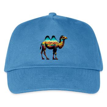 Kamel - Kinder Basecap - Pfauenblau - Vorne