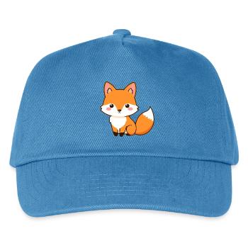 Fuchs - Kinder Basecap - Pfauenblau - Vorne