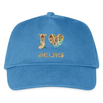 Mallorca – Mediterranean Architecture - Kids’ Baseball Cap - peacock-blue - Front