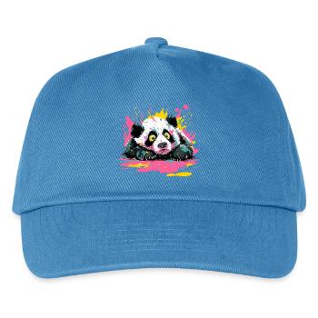 Panda Splash Peinture Pop Art Splash - Casquette de baseball Enfant - bleu paon - Devant