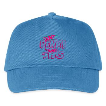 Verwandle mich nicht in eine Jeans. - Kinder Basecap - Pfauenblau - Vorne
