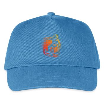 Direct Snowboard Statement - Kids’ Baseball Cap - peacock-blue - Front