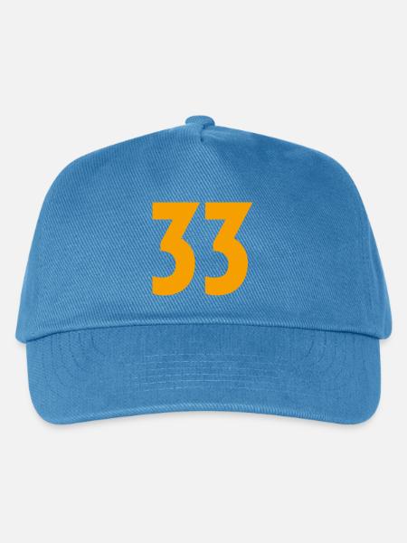 33 - Kinder Basecap - Pfauenblau