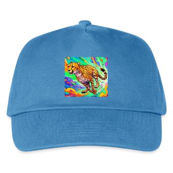 guépard - Casquette de baseball Enfant - bleu paon - Devant