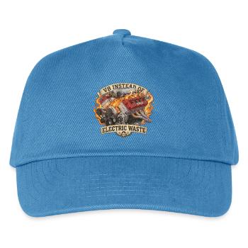 V8 au lieu de VE – Déchets électriques - Casquette de baseball Enfant - bleu paon - Devant