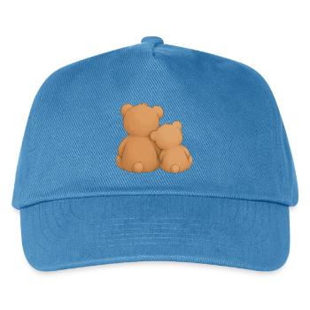 Motif animal de cohésion d’amitié des Ours Câlons - Casquette de baseball Enfant - bleu paon - Devant