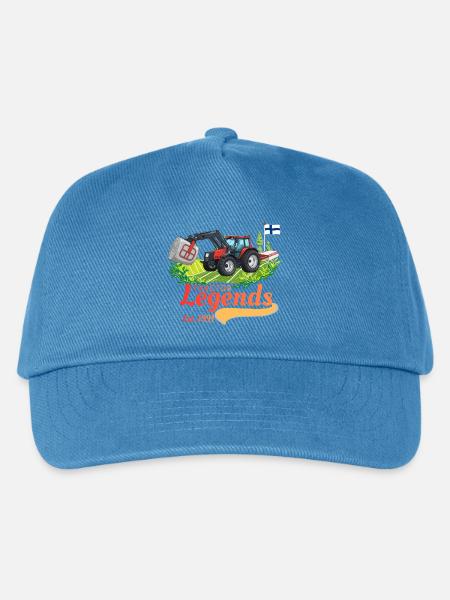 Traktorlegenden Finnland - Kinder Basecap - Pfauenblau