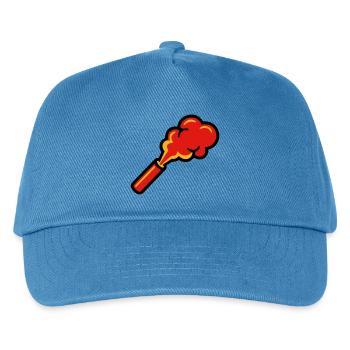 Bengal Fire Pyro Smoke Icon - Kids’ Baseball Cap - peacock-blue - Front