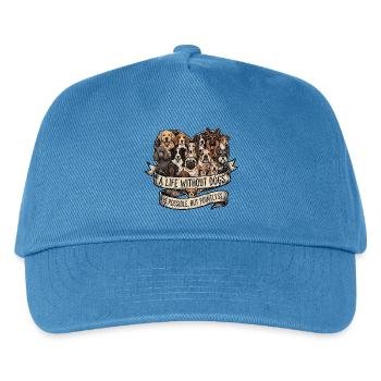 Hundehalter Hundeliebhaber - Kinder Basecap - Pfauenblau - Vorne