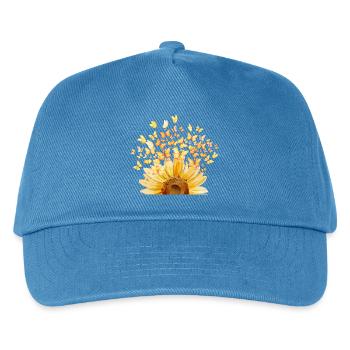 Blüten der Freiheit  - Kinder Basecap - Pfauenblau - Vorne