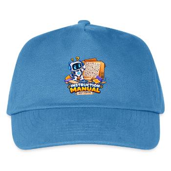 Bedienungsanleitung - Kinder Basecap - Pfauenblau - Vorne