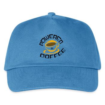 Powered by Coffee - Kinder Basecap - Pfauenblau - Vorne