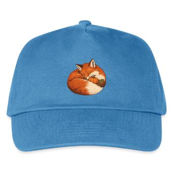 Fuchs im Kürbisnest - Kinder Basecap - Pfauenblau - Vorne