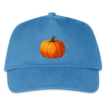 Herbstkürbis - Kinder Basecap - Pfauenblau - Vorne