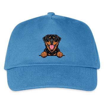 Rottweiler - Kinder Basecap - Pfauenblau - Vorne
