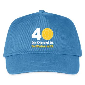 40. Geburtstag Handball – Wurfarm ist erst 25 - Kinder Basecap - Pfauenblau - Vorne