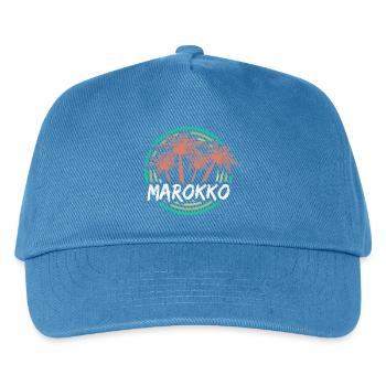 Ferien Marokko - Kinder Basecap - Pfauenblau - Vorne